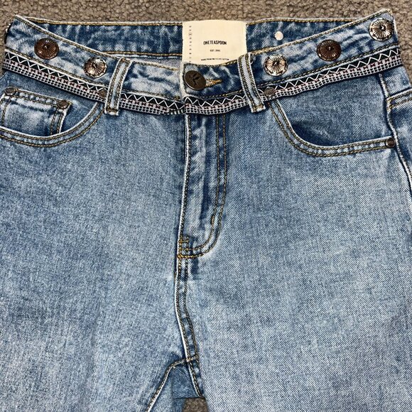 ONETEASPOON ONE TEASPOON TRUCKERS Western Concho Embellished Blue Jeans 24/26 - Picture 2 of 16